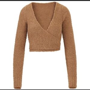 SKIMS Cozy Knit Wrap Top